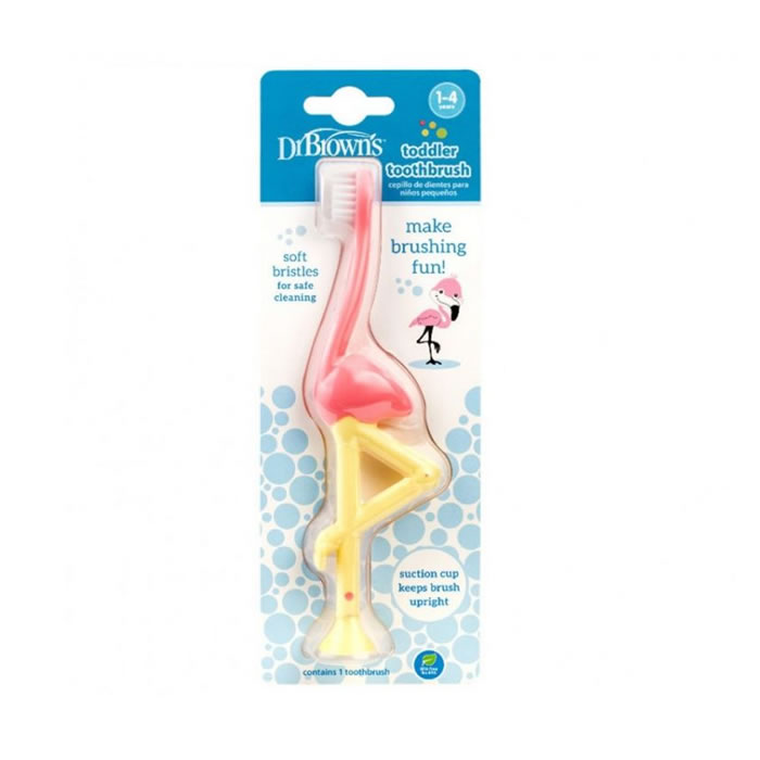 Dr. Brown’s Toothbrush 1-4 Years Flamingo