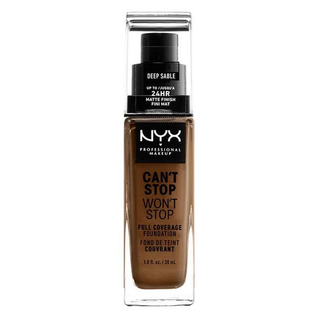 Nyx Can’t Stop Won’t Stop Full Coverage Foundation Deep Sable 30ml