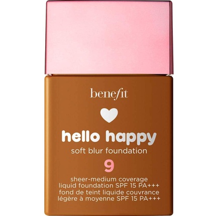 Hello Happy Soft Blur Femei Fond de ten matifiant 09 Deep Neutral Spf 15 30 ml