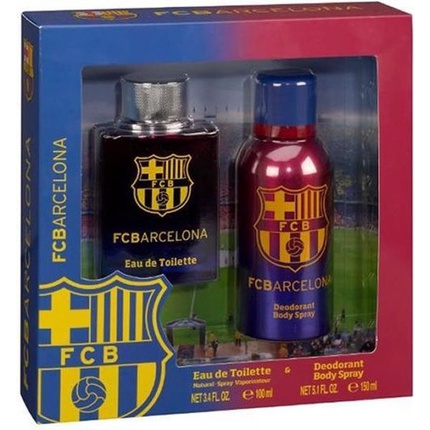 FC Barcelona Gift Set EDT 100 ml and deospray FC Barcelona 150 ml
