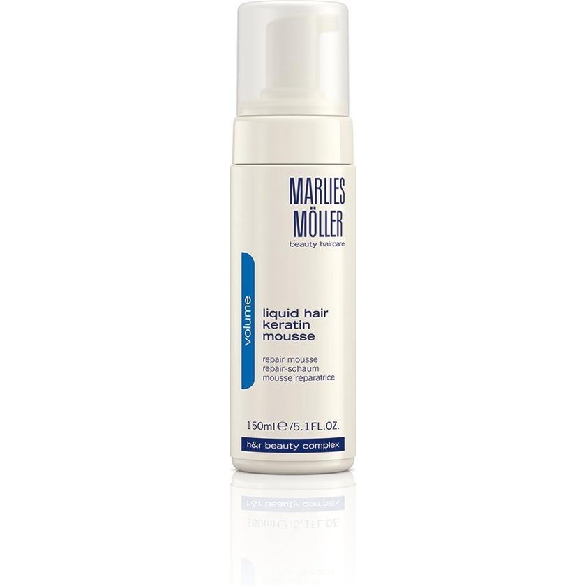Volume Liquid Hair Keratin Mousse By Marlies Moller 150 Ml