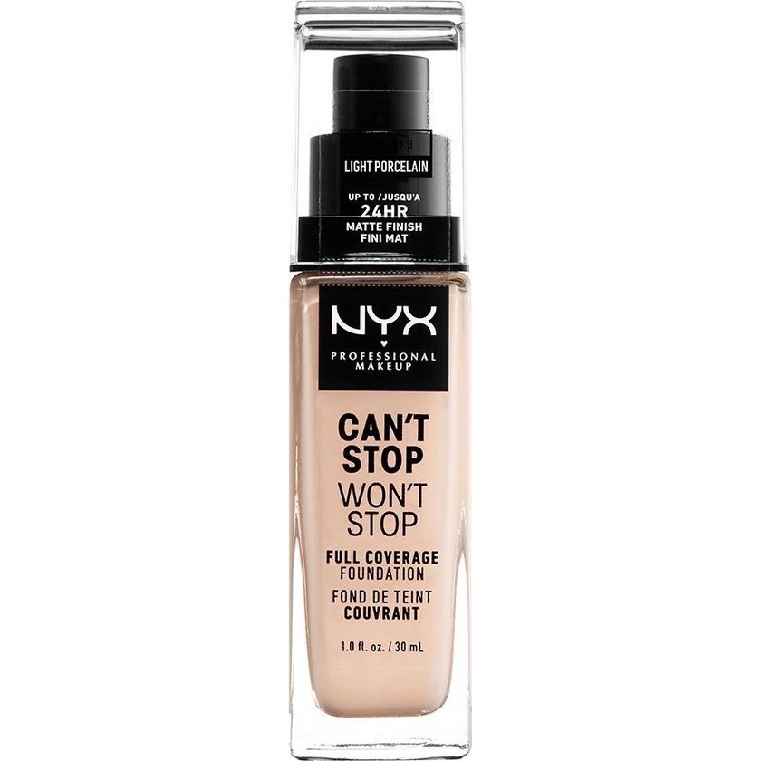Nyx CanAt Stop WonAt Stop Full Coverage Foundation Light Porcel 30ml