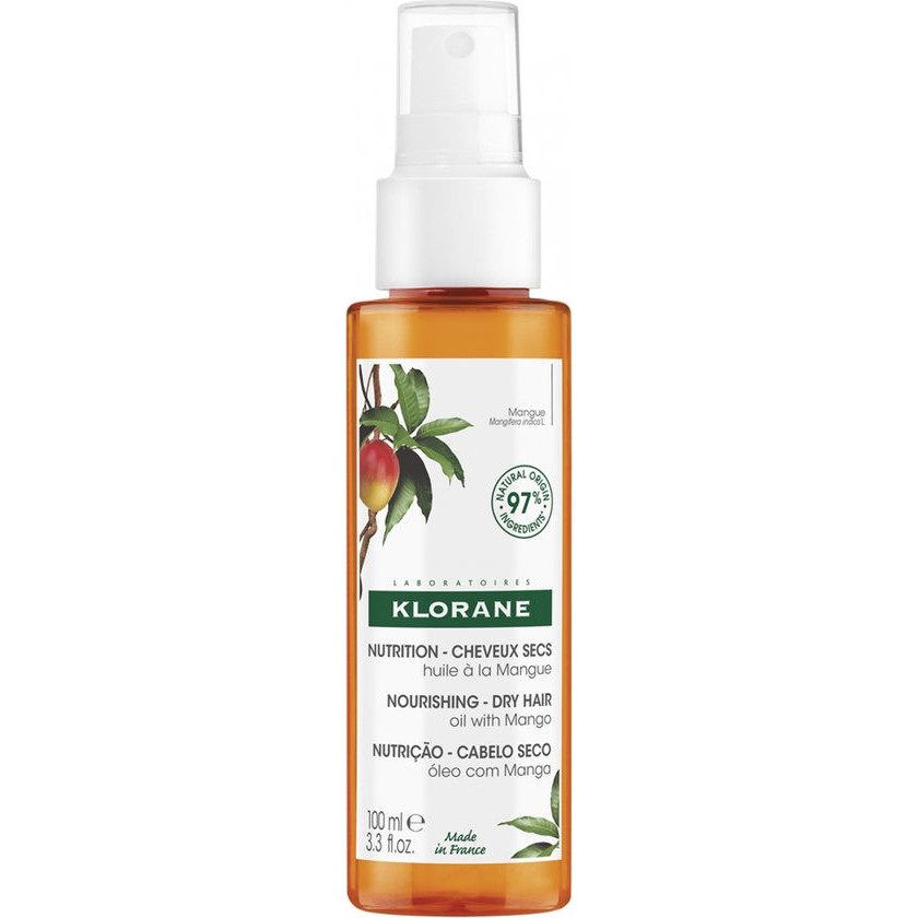 Klorane Hair Mangue Huile de Mangue Oil Dry Hair 100ml