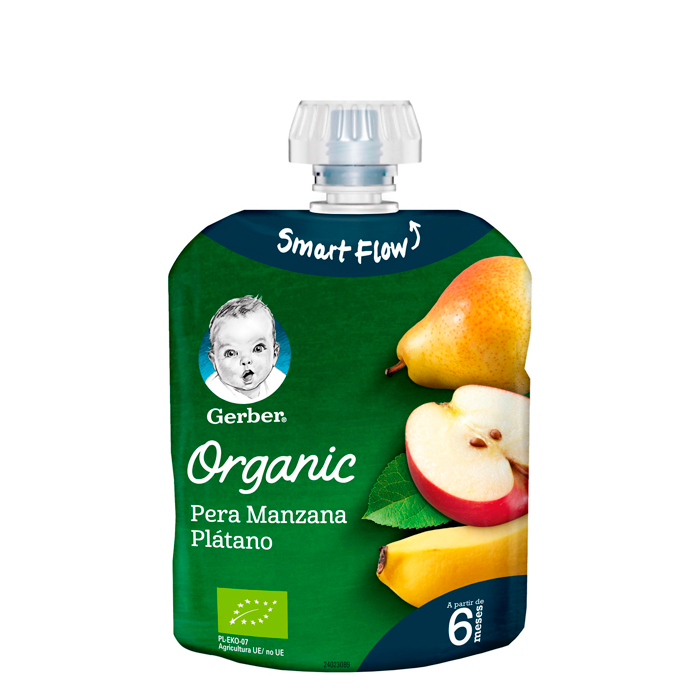 Gerber Organic Pear Apple and Banana 90g