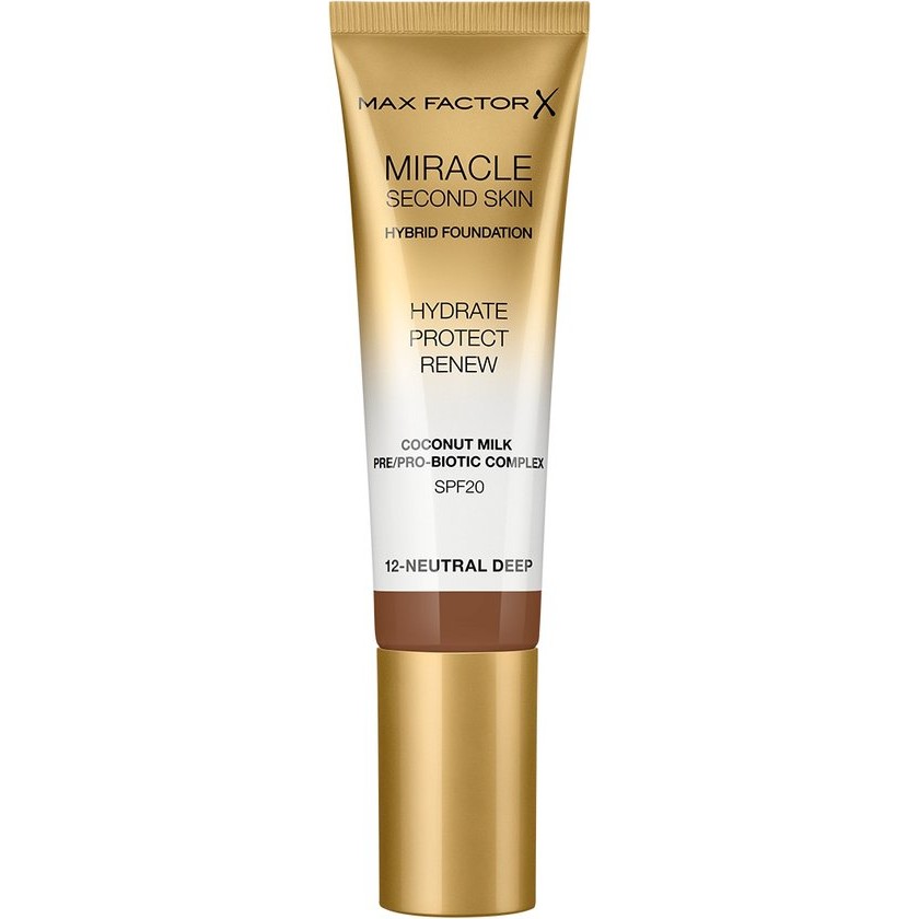 Max Factor Miracle Second Skin Foundation – 12 Neutral Deep