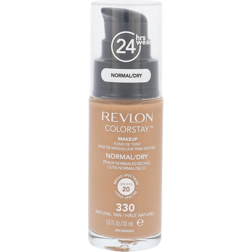 Revlon Colorstay Foundation With Pump Dry Skin – 330 Natural Tan