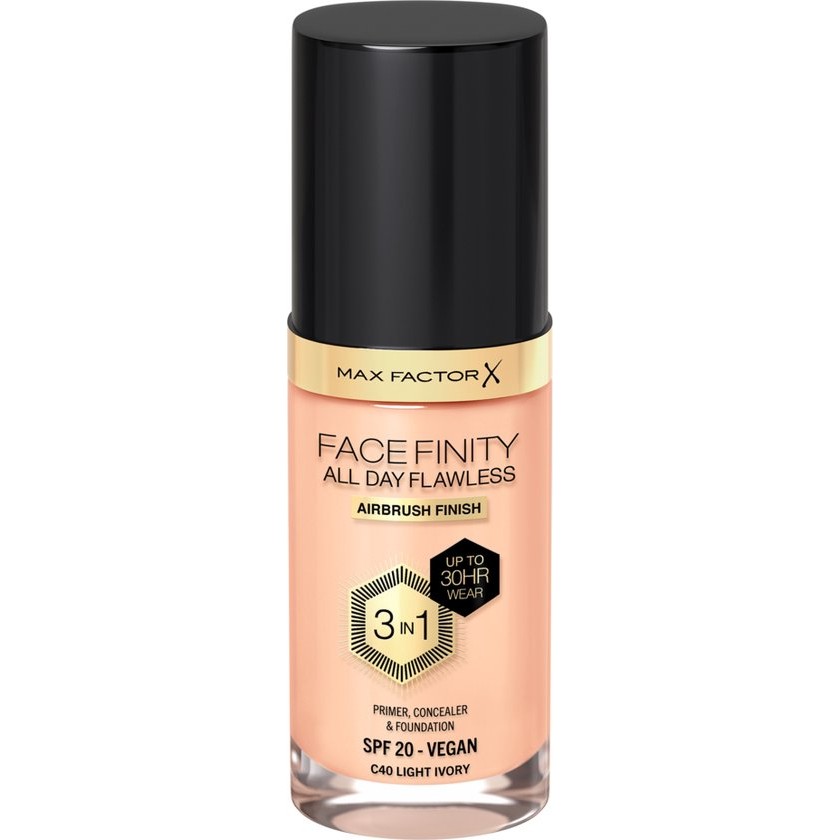 Max Factor Facefinity All Day Flawless 3 In 1 Foundation C40-Light Ivory 30ml
