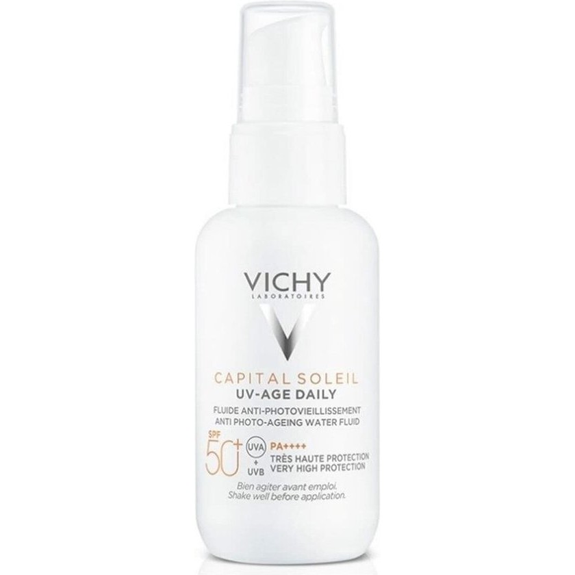 Vichy Capital Soleil Uv-Age Daily SPF50+ Water Fluid Antifotoaging 40ml
