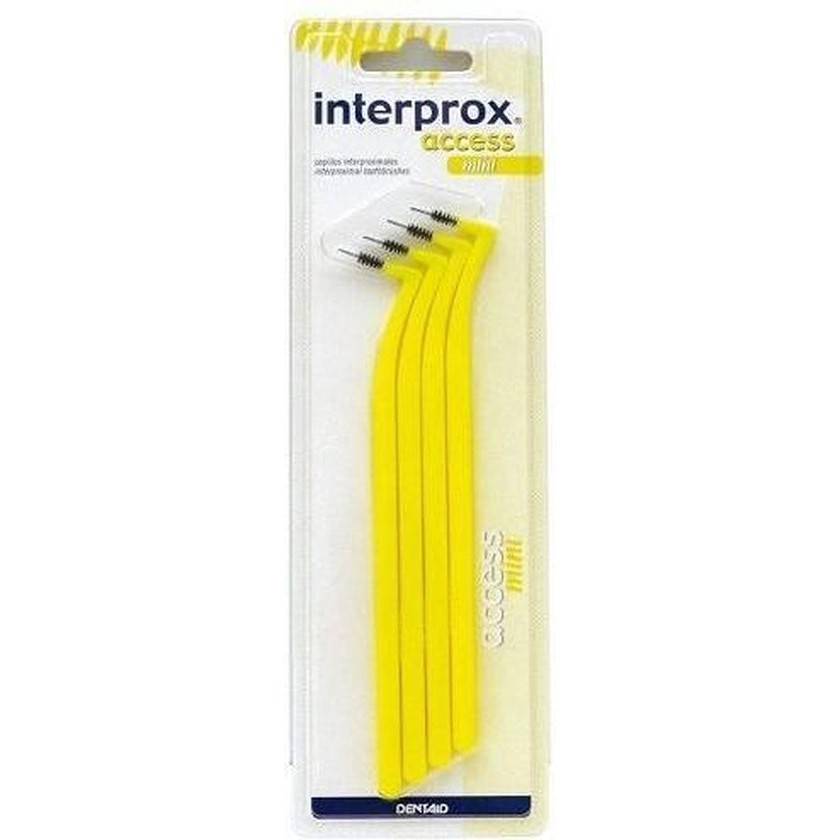 Interprox Vitis Interdent Dentaid Acces Mini Larg 4u Toothbrush