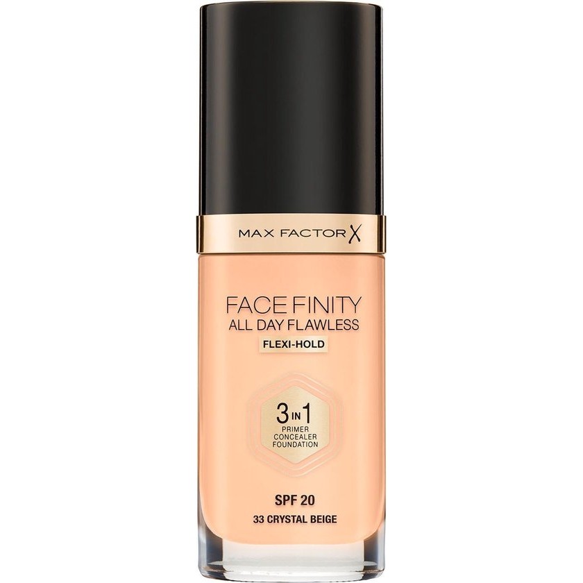 MAX FACTOR Facefinity All Day Flawless 3in1 Foundation SPF20 podk ad do twarzy 33 Crystal 30ml
