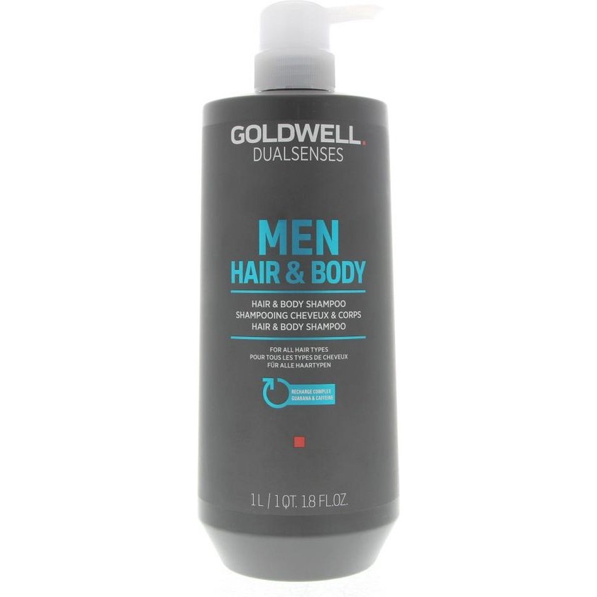 Sampon pentru par si corp Goldwell Dualsenses Men  Toate tipurile de par  1000ml