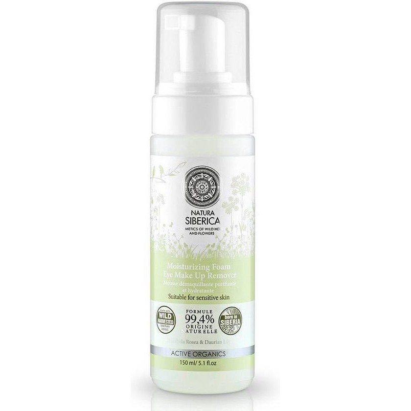 Natura Siberica – Moisturizing Foam remover eye (Foam Moisturizing Eye Make-Up Remover) 150 ml – 150ml