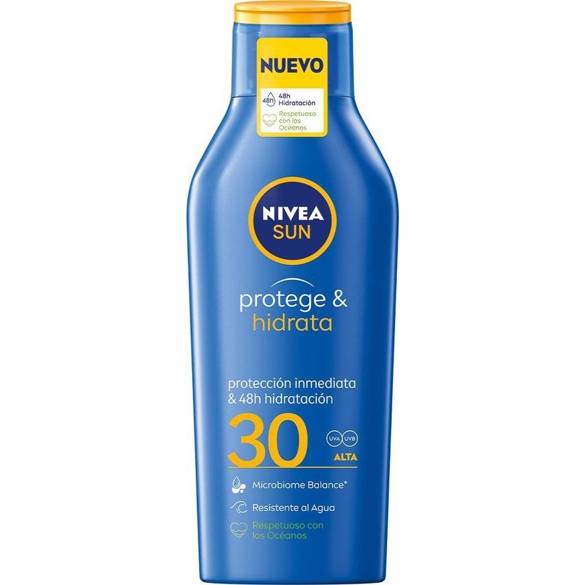 Sun Protects & Hydrates Milk Spf30 By Nivea 400 Ml