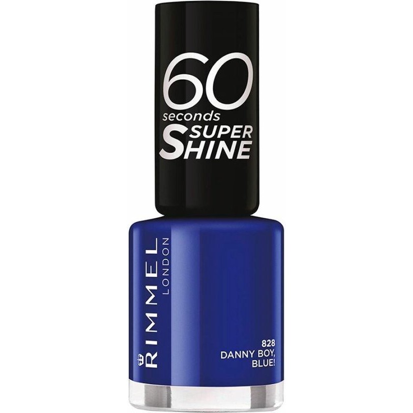 60 Seconds Super Shine Nail Polish By Rimmel #828-danny-boy-blue!