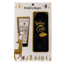 Winter Magic Foot Care Set   Darkova sada pece o nohy s pantoflemi