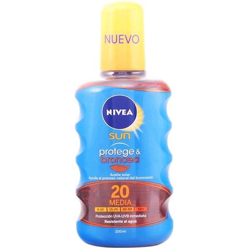 Nivea Sun Protect And Bronze Tan Activating Protecting Oil Spf20 200ml