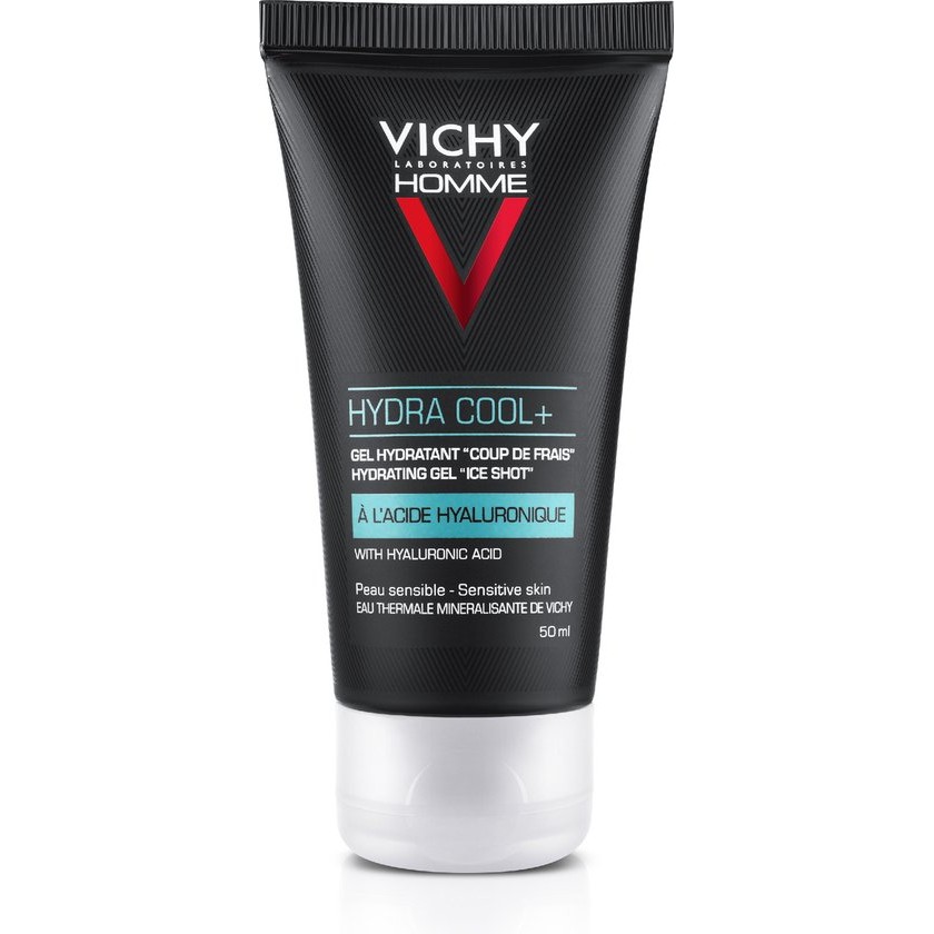 Vichy Homme Hydra Cool+ Moisturizing Skin Gel With A Cooling Effect For Men 50 Ml