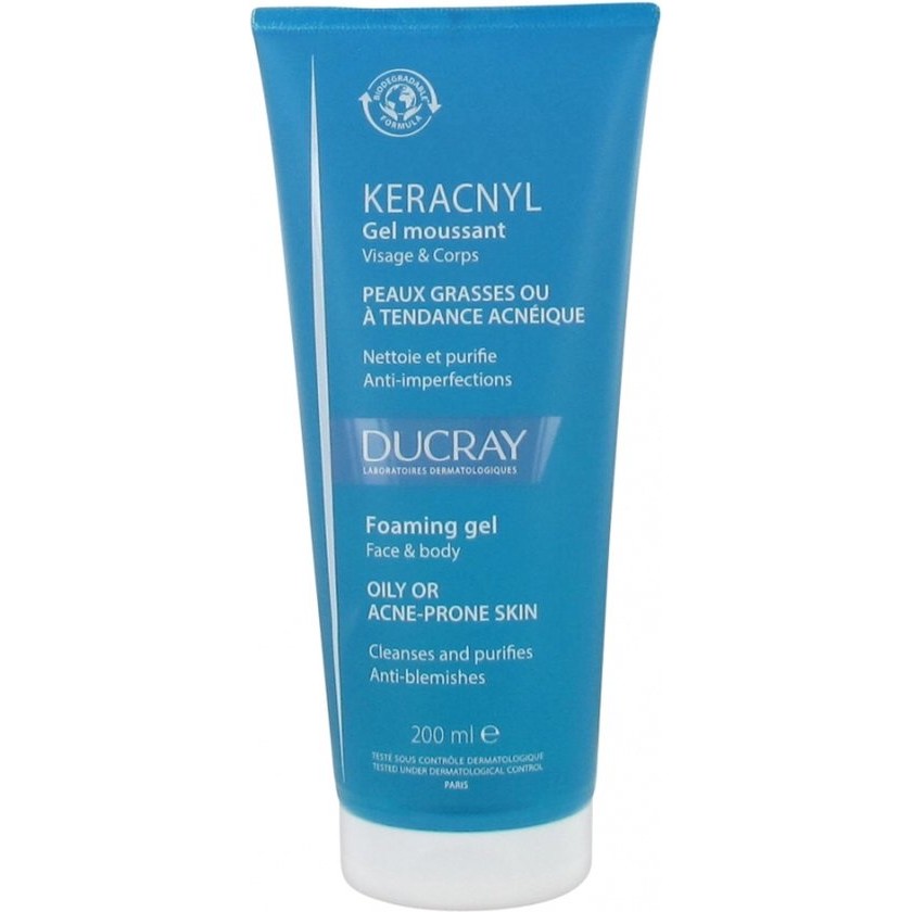 Keracnyl Cleansing Gel By Ducray 200 Ml