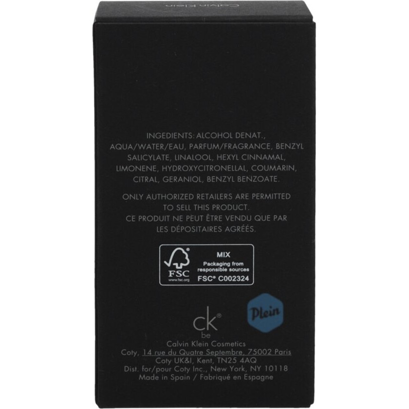 Calvin Klein Ck Be Eau De Toilette Spray  Unisex  50 ml for Women