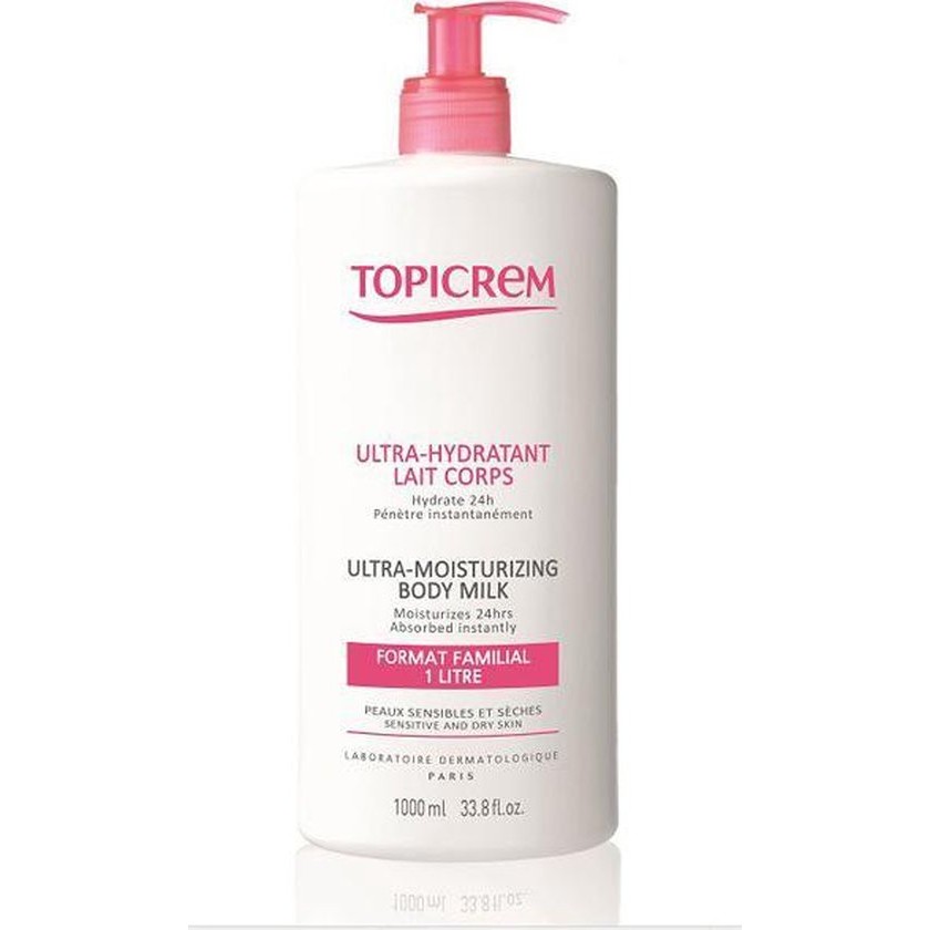 Topicrem Melk Topicrem Body Care Ultra hydratant Melk Ultra moisturizing Body Milk Drogegevoelige Huid 1000 Ml