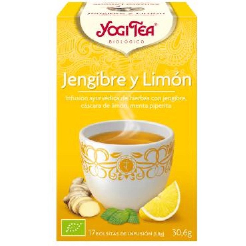 Yogi Ginger And Lemon Infused Tea 17 X 1.8 G