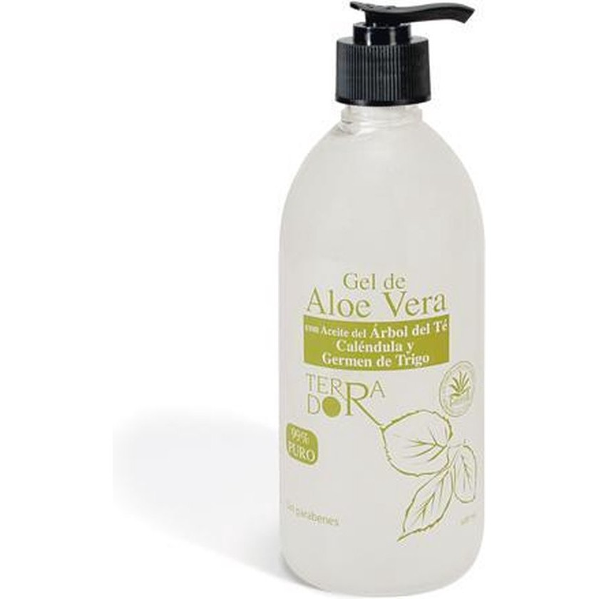 Dherbos Gel Aloe Tea Tree Calendula Wheat Germ 500ml