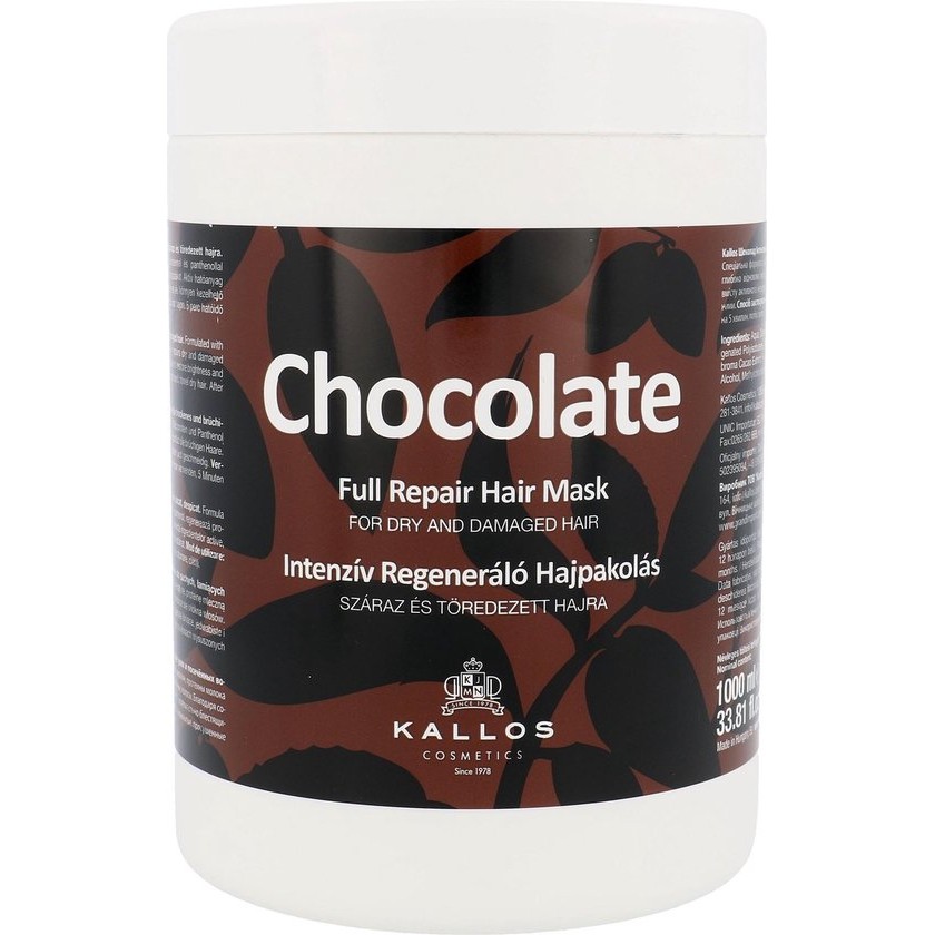 Kallos – Chocolate Chocolate Full Repair Hair Mask – 1000ml