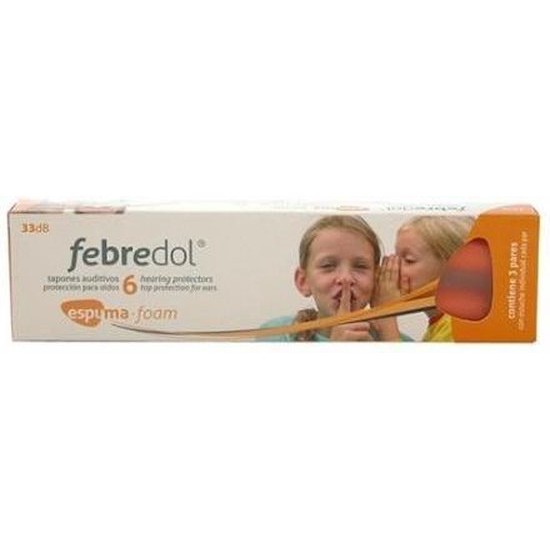 Febredol Foam Earplugs 6 Units