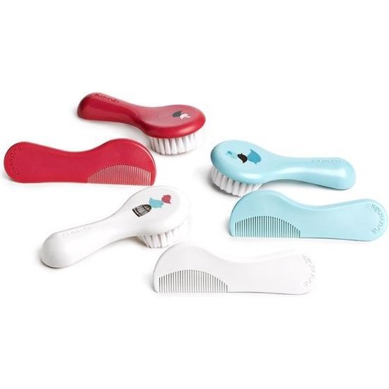 Set of combs/brushes Suavinex Hygge Baby Cepillo Rosa Pink 2 Units (2 Pieces)