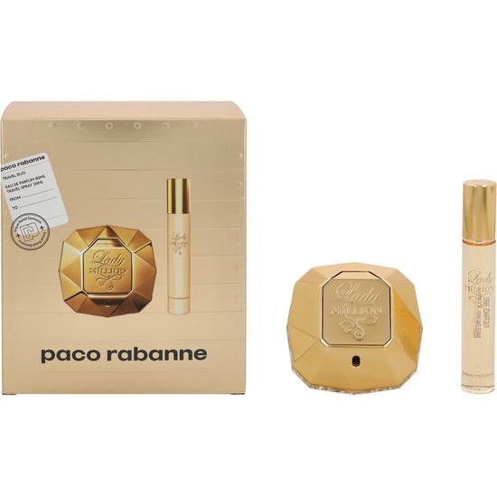 Paco Rabanne Lady Million Eau De Perfume Spray 80ml Set 2 Pieces