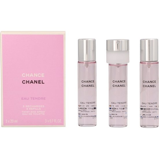 Chanel Chance Eau Tendre EDT 3 x 20 ml napln do kapesniho spreje W