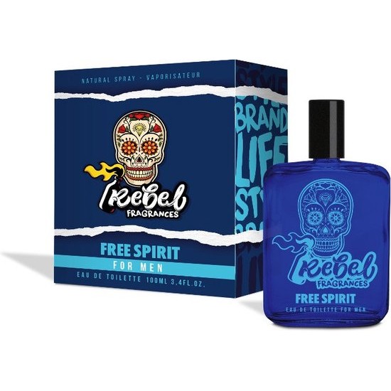 Rebel Fragrances Free Spirit Eau de Toilette Mannen – 100 ml – Mannen Parfum – Mannen Cadeautjes – Verleidelijk en Intrigerend Herengeur