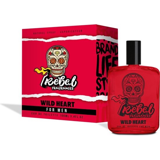 Rebel Fragrances Wild Heart Eau De Toilette Mannen – 100 ml – Mannen Parfum – Mannen Cadeautjes – Verleidelijk en Intrigerend Herengeur