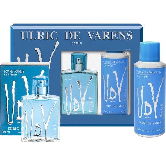 Ulric De Varens Blue Eau De Toilette Spray 100ml Set 2 Pieces