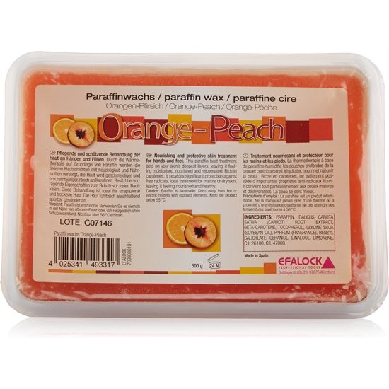 Efalock Paraffin Wax Orange-Peach 1.1lbs, 1-piece Pack (1 x 1.1lbs)
