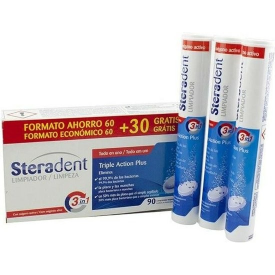 Steradent Triple Action Tablets 90 Units