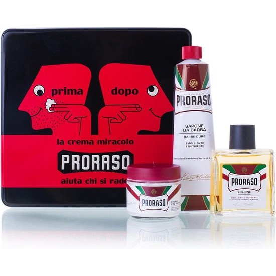 Shaving Set Proraso Red Vintage Primadopo 3 Pieces