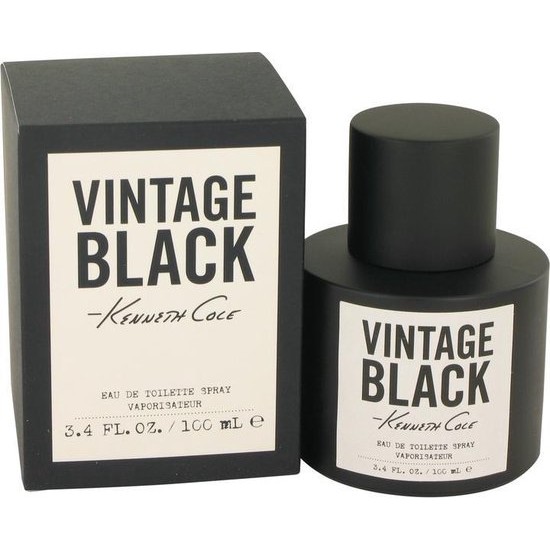 Kenneth Cole Vintage Black Eau De Toilette Spray 100 Ml For Men
