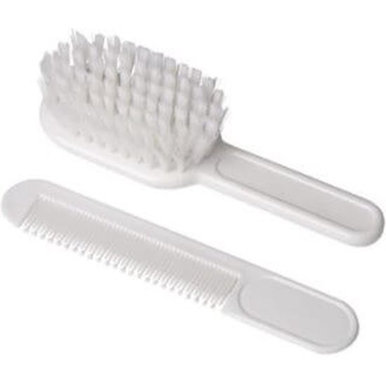 Eurostyle Baby White Soft Brush 1u + Comb 1u.