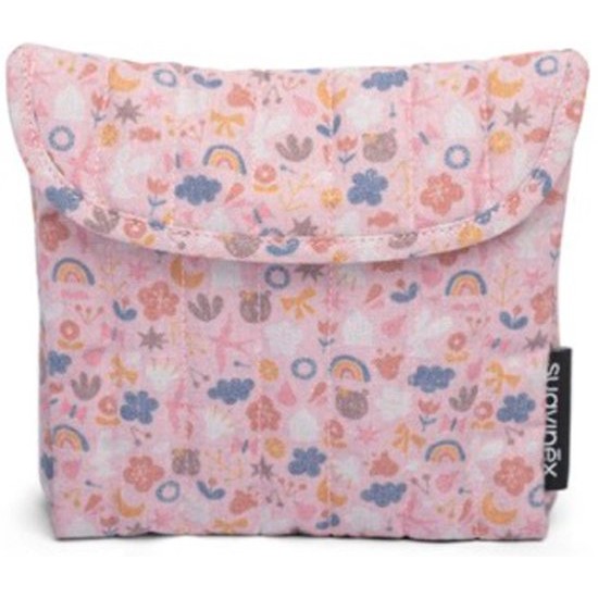 Suavinex Toiletry Bag Travel Fabric #coral Set 5 Pcs