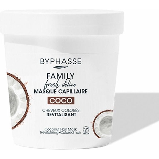 Revitalising Mask Byphasse Family Fresh Delice Coconut Coloured hair (250 ml)