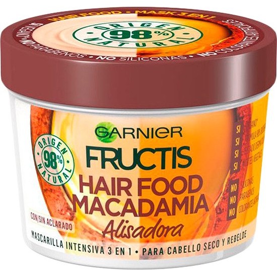 Fructis Hair Food Macadamia Smoothing Mask By Garnier 390 Ml