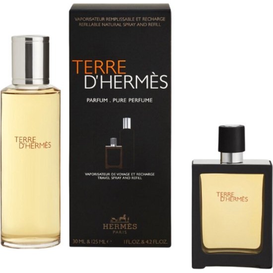 Hermes Terre Pure 11 Parfum 30 Ml   Parfum 125 Ml Travel Spray  Refill