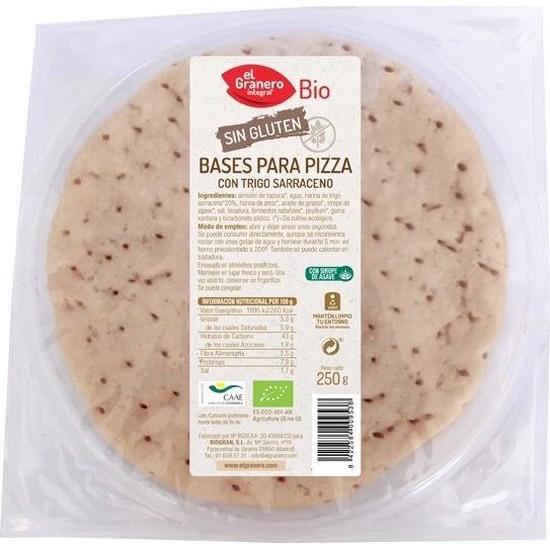 Barn Pizza Bases With Organic Gluten Free Buckwheat