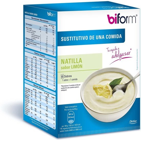 Biform Natillas Limon 6 Sobres