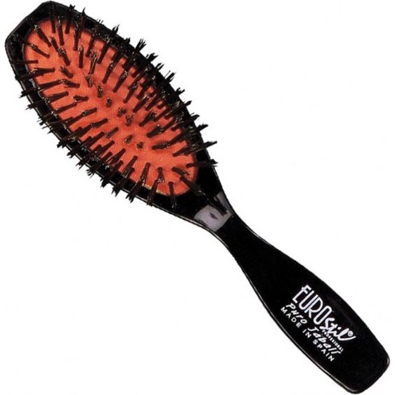 Eurostil 00303 hair brush and comb Universal Paddle hair brush Black, Red 1 piece(s)