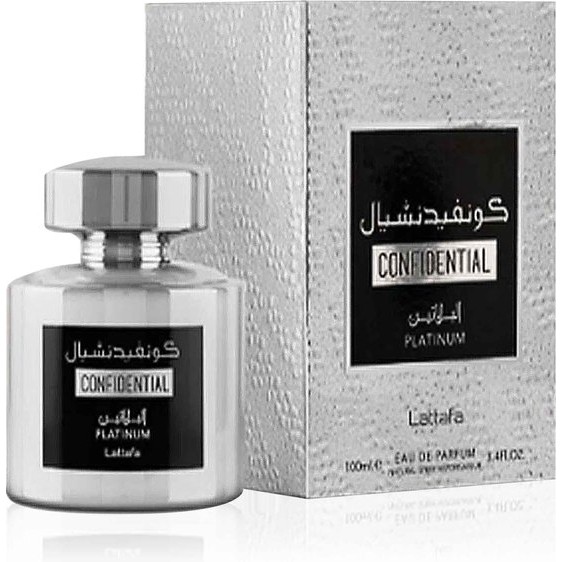 Herenparfum EDP Lattafa 100 ml Confidential Platinum