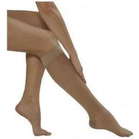 Medilast Short Stockings with Beige Toe Size L