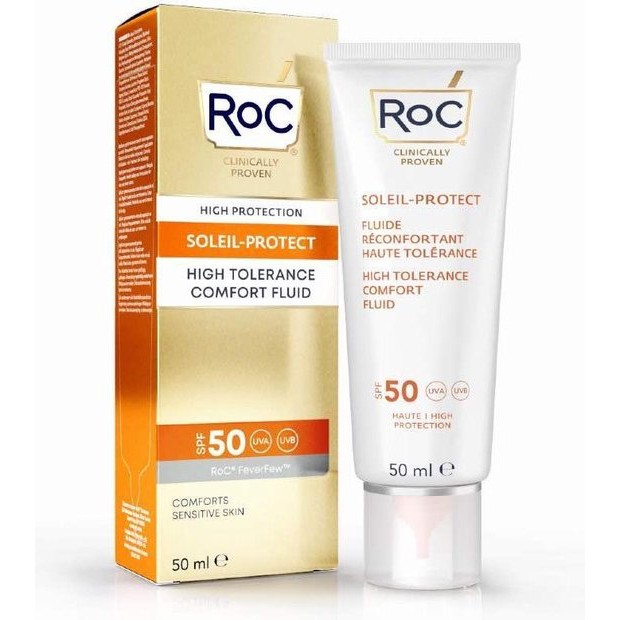 Soleil-protect High Tolerance Comfort Fluid Spf50 – Opalovaci Fluid Na ObliAej 50ml By Roc 50 Ml