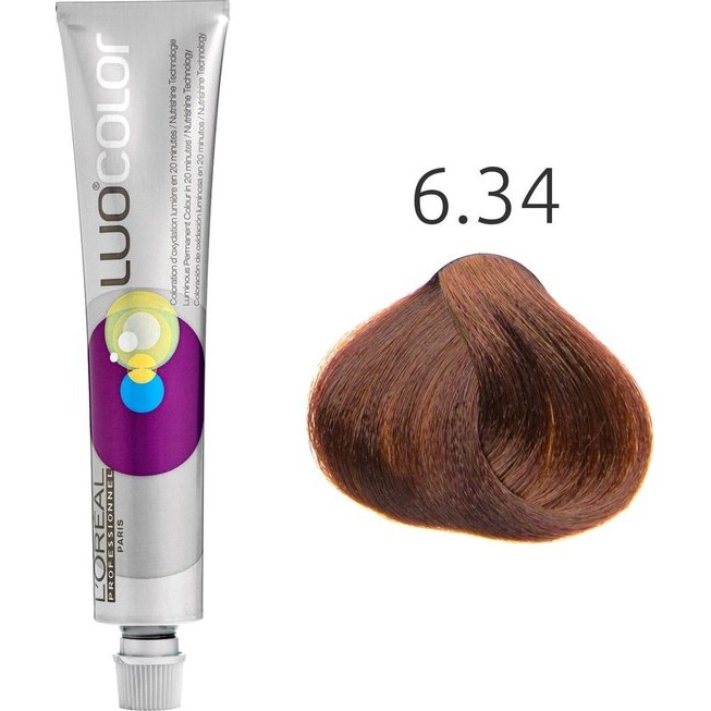 Permanent paint  L Oreal Professionnel LuoColor 6 34  50ml